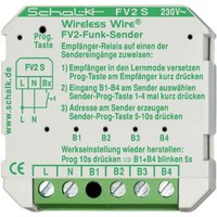 Schalk Funk-Sender UP 4 Eingänge FV2 S (230V AC) - FV2S09 von Schalk