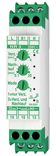 Schalk Nachlaufrelais NR 3 mit Einschaltverzögerung 230V AC Schalk Nachlaufrelai von Schalk