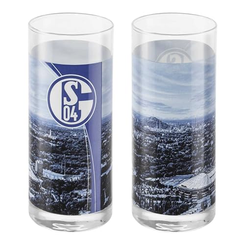 FC Schalke 04 Trinkglas 2er-Set Glas Wasserglas S04 - plus Lesezeichen I love Gelsenkirchen FC Schalke 04 Trinkglas 2er-Set Glas Wasserglas S04 - plus Lesezeichen I love Gelsenkirchen von Schalke S04