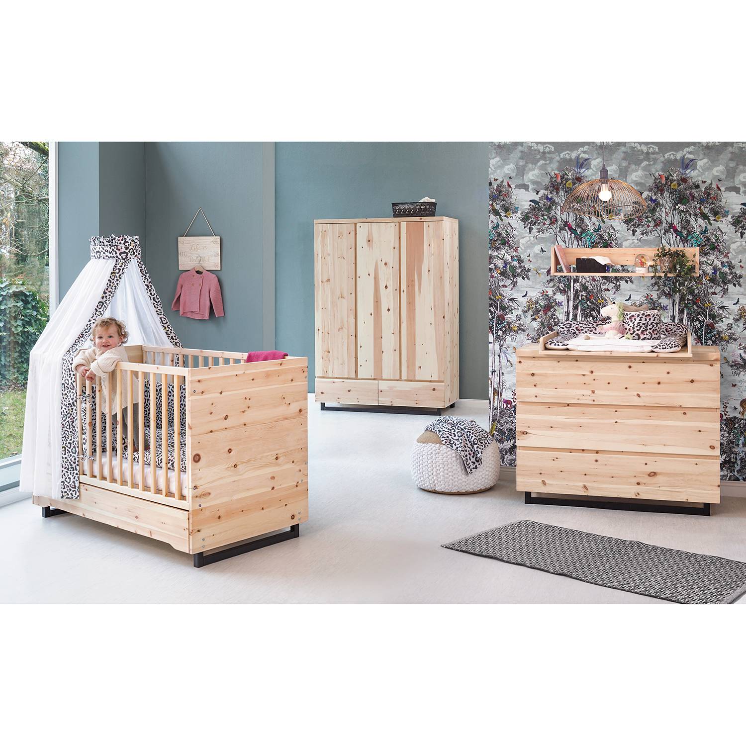 Babyzimmer-Set Zirbenholz I (3-tlg) von Schardt