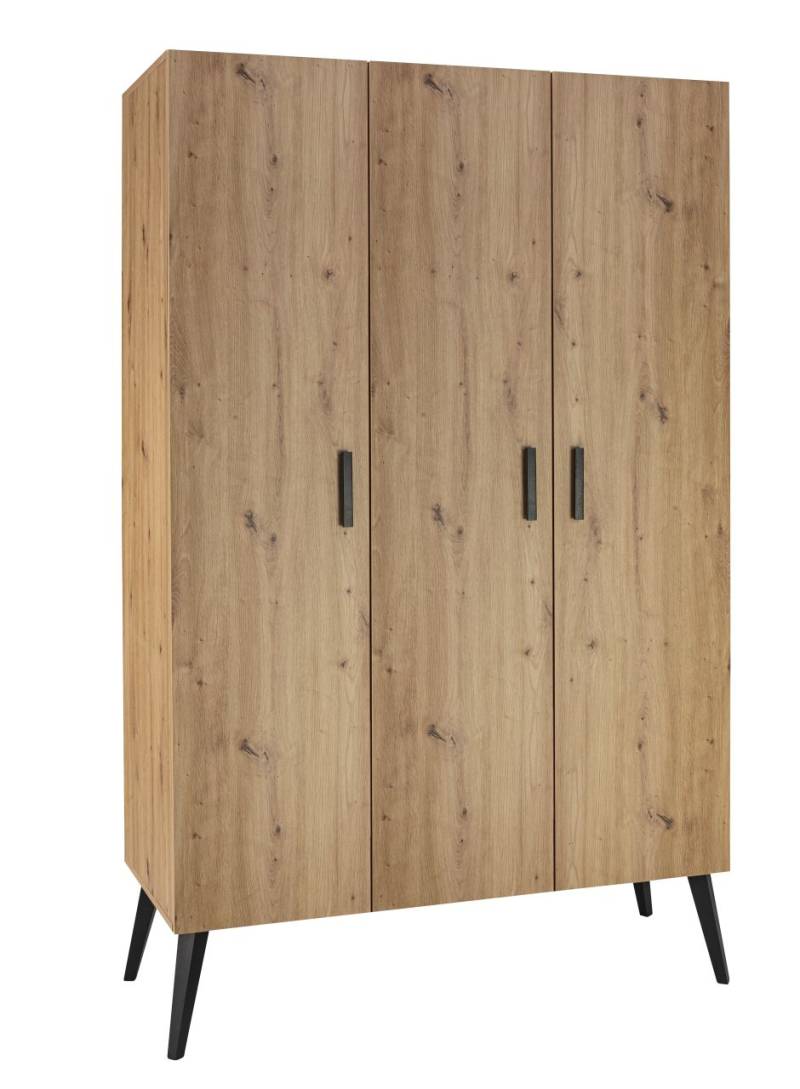 Kleiderschrank Wäscheschrank Kinderschrank mit 3 Türen Schardt Morris Oak von Schardt