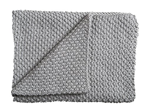 Schardt - Strickdecke Sunny Grau - Babydecke aus 100% Baumwolle - Weiche Babystrickdecke - Vielseitig verwendbare Decke für Babys - Auch als Tagesdecke geeignet - Waschbar bei 40 Grad - 75×100 cm von Schardt