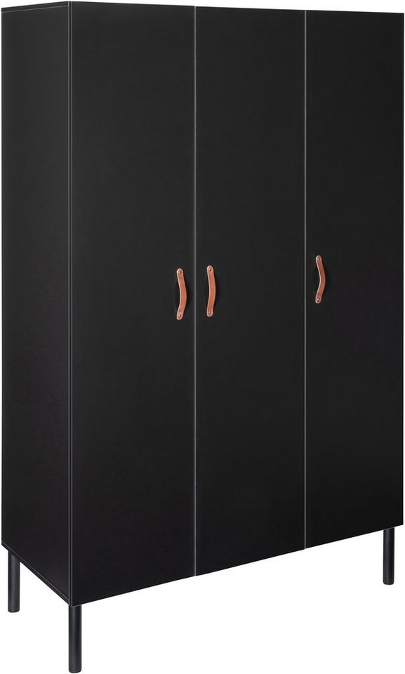 Schardt Kleiderschrank Camiel Black, Kinderkleiderschrank 3-türig, Made in Germany von Schardt