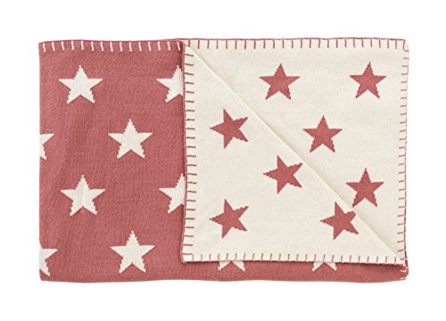 Schardt - Kuscheldecke Big Star Rot - Flauschige Babykuscheldecke aus 100% Baumwolle - Vielseitig verwendbare Babydecke - Zum Schlafen, Spielen, Kuscheln - Als Decke für unterwegs - 95×120 cm von Schardt