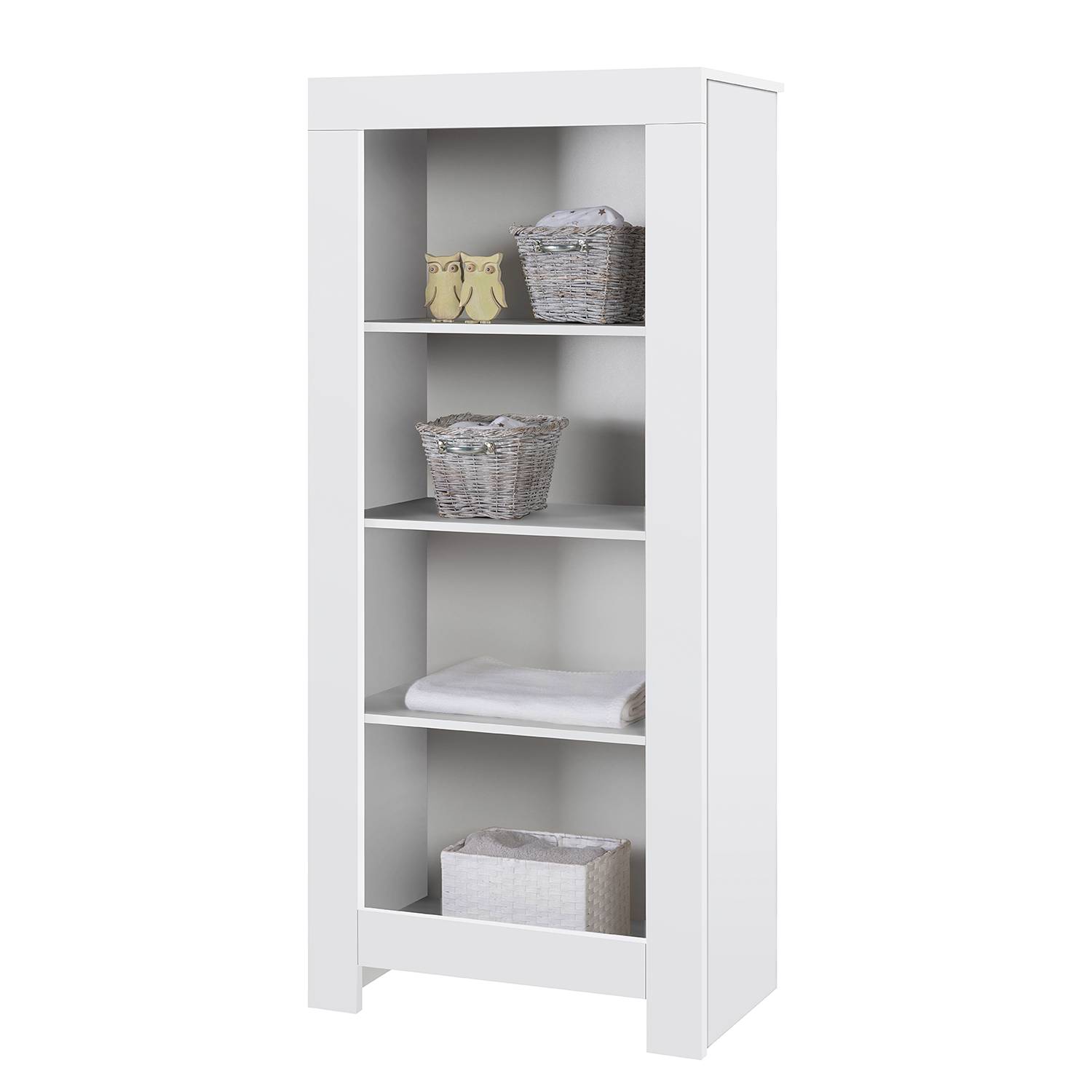 Schardt Standregal Nordic White Melamin Dekor Weiß 68x158x38 cm (BxHxT) von Schardt