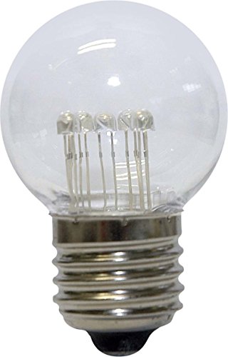 S+H LED Deco Golf Ball Sockel E27 240 Volt 1 Watt 7 LED wws ca.20 Lumen matt von Scharnberger