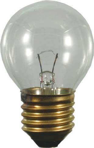 S+H Backofenlampe Kugelform 45x75 mm E27 240 Volt 25 Watt 300 Grad klar von Scharnberger