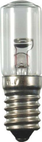 S+H Glimmlampe in Röhrenform 16x54 mm Sockel E14 230 Volt SG234 mit Widerstand von Scharnberger