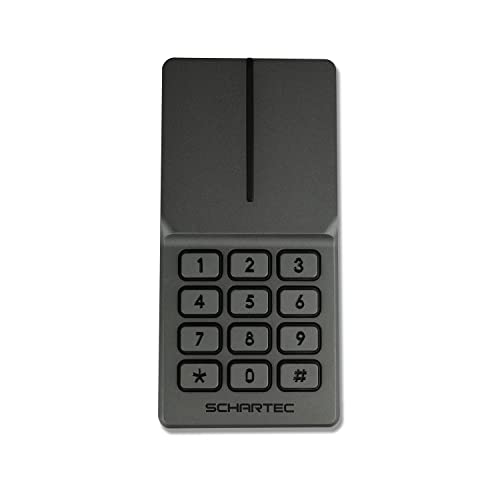 SCHARTEC Titan Universal Codetaster Metall Garagentor, Haustür von außen öffnen - 12-24v Codeschloss Türöffner Codetastatur Garagentoröffner Haustüröffner Zahlenschloss von Schartec