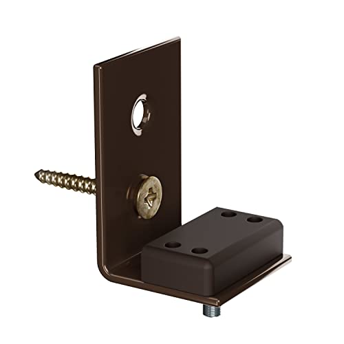 SchattenFreude Metall-Winkel-Träger für Montage verspannter Plissees am Fensterrahmen oder Wand | Set mit 4 Winkeln | Braun von SchattenFreude