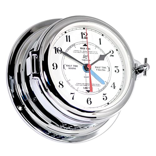 DELITE Schiffsuhr Tide Clock Midi 155mm, Weiß, Silber, ca. 155 x 70 mm DELITE Schiffsuhr Tide Clock Midi 155mm, Weiß, Silber, ca. 155 x 70 mm von DELITE