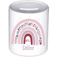 Spardose Regenbogen Boho, Rosa Mädchen, Kinderspardose Kinder Boho Regenbogen, Schulkind Spardose Spardose Regenbogen Boho, Rosa Mädchen, Kinderspardose Kinder Boho Regenbogen, Schulkind Spardose von SchatzGeschenke