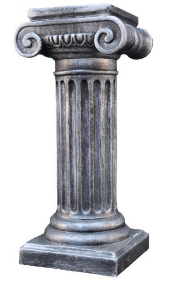 Schatzkiste1 Beistelltisch Säule Mäander Style Beistelltisch Dekosäule 100cm Griechische Antik (1x Beistelltisch), Höhe 100cm und handbemalt von Schatzkiste1