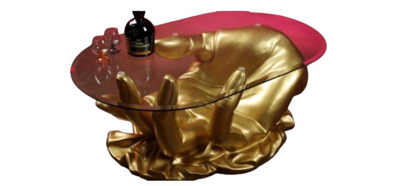 Schatzkiste1 Couchtisch Dekorativer Tisch Handtisch Couchtisch, Wohnzimmertisch (1 Tisch), Breite 80cm Handgefertigt von Schatzkiste1