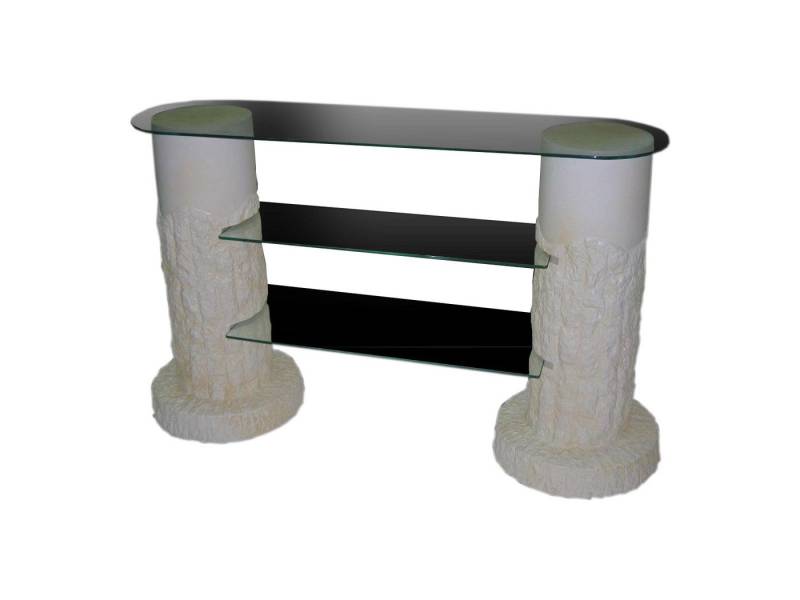 Schatzkiste1 Sideboard TV Rack Antikes Steinmöbel Griechisches Säulen Regal Hifi Sideboard Schatzkiste1 Sideboard TV Rack Antikes Steinmöbel Griechisches Säulen Regal Hifi Sideboard von Schatzkiste1