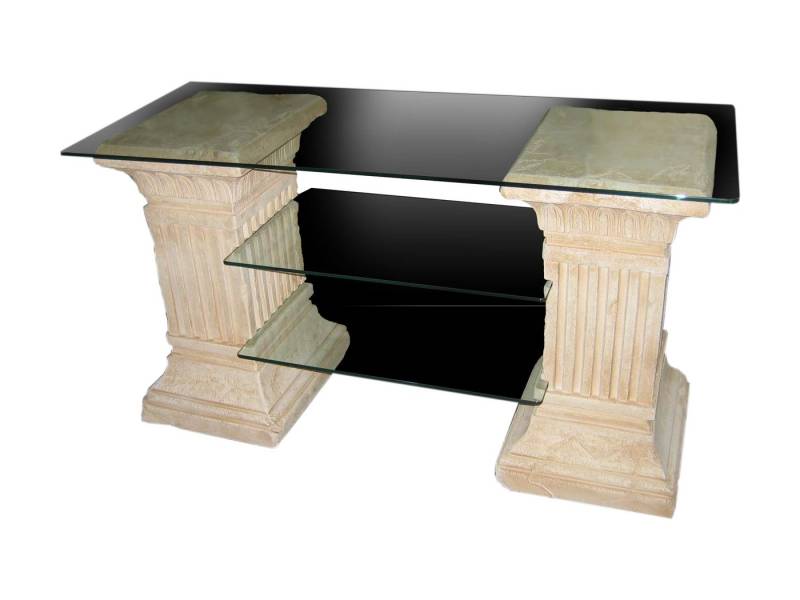 Schatzkiste1 Sideboard TV-Rack Fernsehtisch Sideboard Säulenregal Glasregal Antik Stein Schatzkiste1 Sideboard TV-Rack Fernsehtisch Sideboard Säulenregal Glasregal Antik Stein von Schatzkiste1