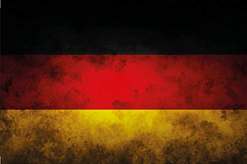 Schatzmix 20x30 cm Flagge Fahne Deutschland Germany Shabby Look Metall Schild Blechschild, Blech von Schatzmix