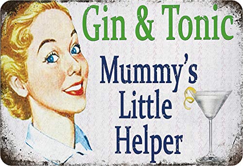 Schatzmix Blechschild Spruch Gin & Tonic Mummys Little Metallschild Wanddeko 20x30 tin Sign Schatzmix Blechschild Spruch Gin & Tonic Mummys Little Metallschild Wanddeko 20x30 tin Sign von Schatzmix