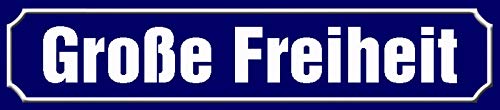 Schatzmix Blechschild Straßenschild Große Freiheit Metallschild 46x10 cm Wanddeko tin Sign Schatzmix Blechschild Straßenschild Große Freiheit Metallschild 46x10 cm Wanddeko tin Sign von Buosha