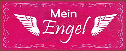 Schatzmix Engel Metallschild Wanddeko 27x10cm tin Sign Blechschild, Blech, Mehrfarbig, 27x10 cm Schatzmix Engel Metallschild Wanddeko 27x10cm tin Sign Blechschild, Blech, Mehrfarbig, 27x10 cm von Schatzmix