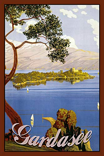 Schatzmix Gardasee Metallschild Wanddeko 20x30 cm tin Sign Blechschild, Blech, Mehrfarbig von XGAGHB