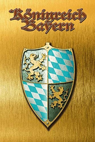 Schatzmix Königreich Bayern Schild goldgelbes Metallschild Wanddeko 20x30 cm tin Sign Blechschild, Blech, Mehrfarbig von Schatzmix