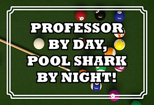 Schatzmix Professor Day, Pool Shark by Night Metallschild 20x30 tin Sign Blechschild, Blech, Mehrfarbig, 20x30 cm von Schatzmix