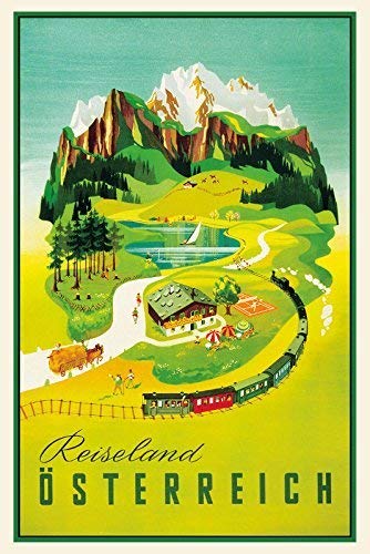 Schatzmix Reiseland Osterreich Wand Retro Eisen Poster Malerei Plaque Blech Vintage Personalisierte Kunst Kreativität Blechschild, 20x30 cm von Schatzmix