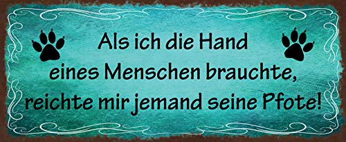 Schatzmix Spruch Als ich die Hand eines Menschen brauchte. Metallschild Wanddeko 27x10cm tin Sign Blechschild, Blech, Mehrfarbig, 27x10 cm Schatzmix Spruch Als ich die Hand eines Menschen brauchte. Metallschild Wanddeko 27x10cm tin Sign Blechschild, Blech, Mehrfarbig, 27x10 cm von Schatzmix