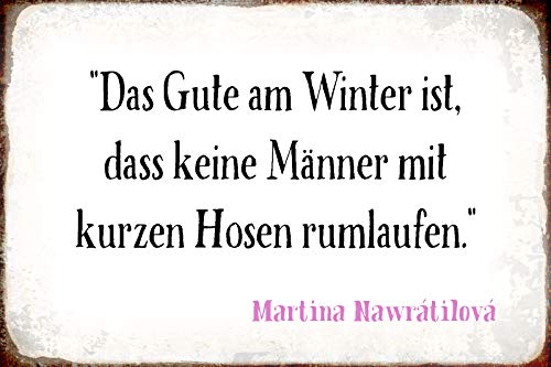 Schatzmix Spruch Das Gute am Winter ist. Metallschild 20x30 Deko tin Sign Blechschild, Blech, Mehrfarbig, 20x30 cm Schatzmix Spruch Das Gute am Winter ist. Metallschild 20x30 Deko tin Sign Blechschild, Blech, Mehrfarbig, 20x30 cm von Schatzmix