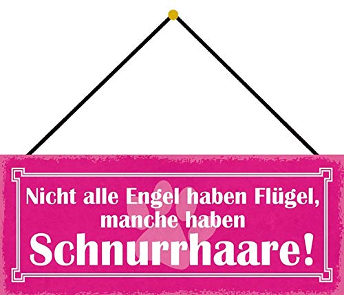 Schatzmix Spruch Nicht alle Engel haben Flügel Wanddeko 27x10 cm mit Kordel Blechschild, Blech, Mehrfarbig Schatzmix Spruch Nicht alle Engel haben Flügel Wanddeko 27x10 cm mit Kordel Blechschild, Blech, Mehrfarbig von Schatzmix