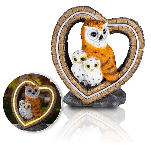 Schauer LED Solar Gartendeko für Draußen Eulen-Familie mit 84 LEDs | Handbemalte Polyresin Eulenstatue | Wetterfeste Gartenfigur Gartendeko Solar perfekt als Terrassen Deko & Balkon Deko Schauer LED Solar Gartendeko für Draußen Eulen-Familie mit 84 LEDs | Handbemalte Polyresin Eulenstatue | Wetterfeste Gartenfigur Gartendeko Solar perfekt als Terrassen Deko & Balkon Deko von Schauer