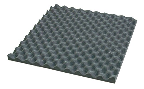 Noppenschaum Akustikschaumstoff Tafeln 50 x 50 cm schwarz anthrazit 5cm 1m² = 4 Stück von Schaumstoffe Wegerich GmbH
