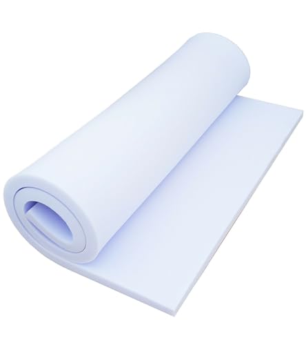 Schaumstoffplatte Schaumstoff Matratze 60x200x1 RG 25/44 - Mittelhart - Topper - Möbelschaum - Polsterschaum - Schaum - Polster Schaumstoff von Schaumstoffplatte