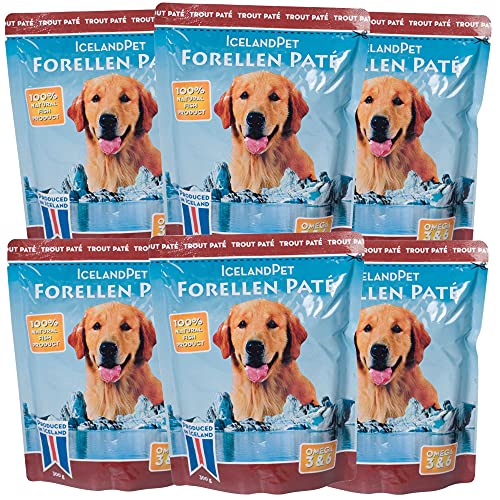 Schecker Nassfutter für den Hund - Iceland 100% Forelle - pur - 6 x 300 g - getreidefrei allergische Hunde - 6 x 300g von Schecker