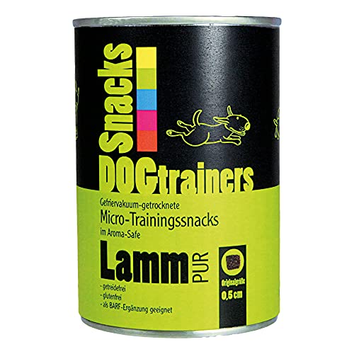 DOGTRAINERS Lamm PUR 1 x 160 g gefriervakuum-getrocknete, kleine PUR-Fleisch-Snacks für das Hundetraining und als leckere Belohnung DOGTRAINERS Lamm PUR 1 x 160 g gefriervakuum-getrocknete, kleine PUR-Fleisch-Snacks für das Hundetraining und als leckere Belohnung von Schecker