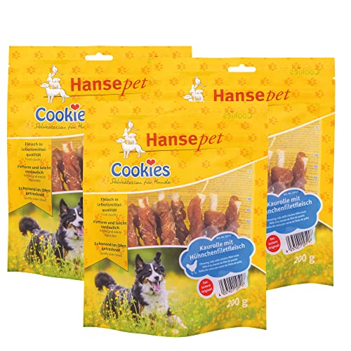 Hähnchenfilet Stangen - 3 x 200g - für den Hund - Hundesnack - Hühnchen von Schecker