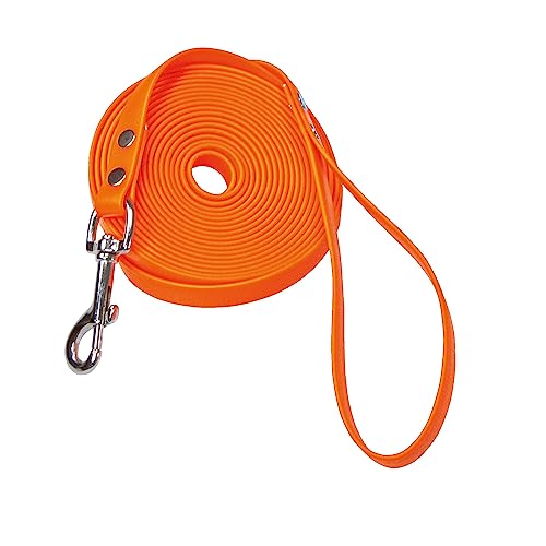 Schecker Biothane Schleppleine orange Fährtenleine Mantrailing Übungsleine Hundeleine mit Handschlaufe, 10 m / 9 mm Schecker Biothane Schleppleine orange Fährtenleine Mantrailing Übungsleine Hundeleine mit Handschlaufe, 10 m / 9 mm von Schecker