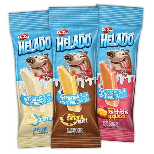 Schecker Hundesnack - HELADO Hunde Kau EIS - Schinken & Käse Geschmack - 30 Minuten kühlen oder einfrieren - fertig! - Hundeeis - 6 Stück von Schecker
