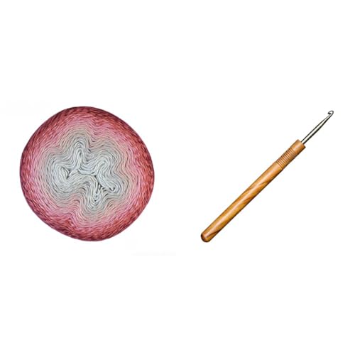 Bundle of Scheepjes 1698-753 Whirl Wolle, Cotton, Slice 'O' Cherry Pie, meer dan 100 gr, 1000 Meter + Addi AD5777015-3.75 Häkelnadeln, Wood, Holz, 23 x 4 x 2 cm Bundle of Scheepjes 1698-753 Whirl Wolle, Cotton, Slice 'O' Cherry Pie, meer dan 100 gr, 1000 Meter + Addi AD5777015-3.75 Häkelnadeln, Wood, Holz, 23 x 4 x 2 cm von Scheepjes