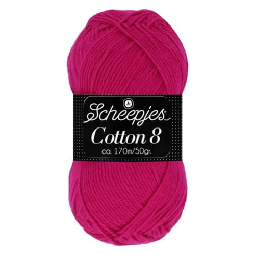 Scheepjes Cotton 8 (720) - Strickgarn/Häkelgarn - 50g Knäuel von StoffHandwerker