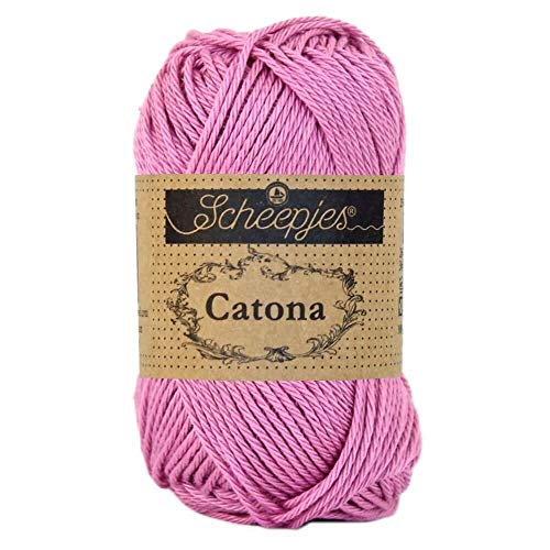 Scheepjes 1677-398 Catona Baumwolle Garn, 398 Colonial Rose, 1x25g von Scheepjes