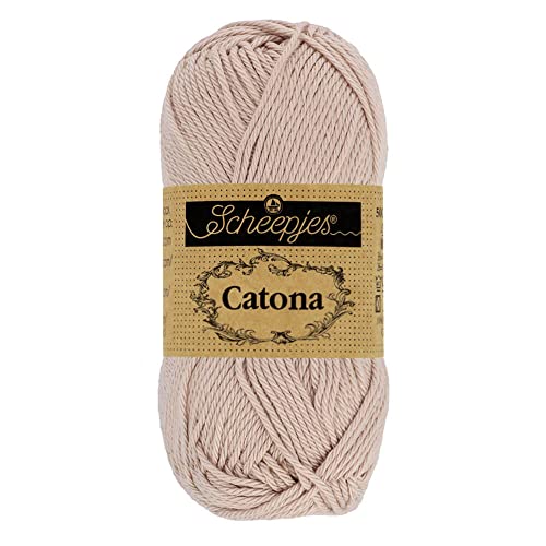 Scheepjes 1704-257 Catona Baumwolle Garn, 257 Antique Mauve, 1x10g von Scheepjes