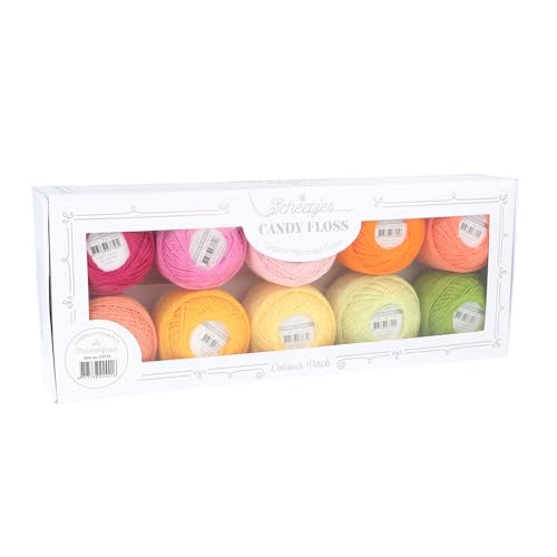 Scheepjes Candy Floss Farbpackung 10x20gr - 1. - Passionsfrucht von Scheepjes