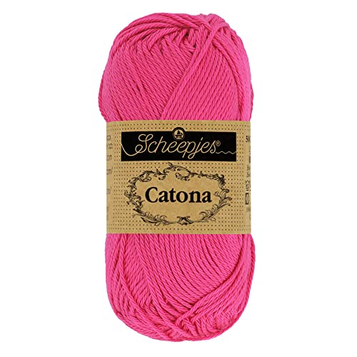 Scheepjes - Scheepjes 114 Schockierend Rosa Catona Garn - 1x50g von Scheepjes