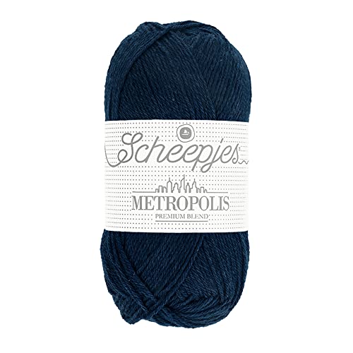 Scheepjes Metropolis Garn 50g – 007 Philadelphia, hochwertige Wolle mit Nylon für Stricken und Häkeln von Scheepjes