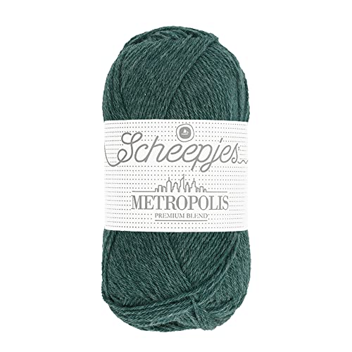 Scheepjes Metropolis 50g - 017 Multan, Grünes Woll- und Nylon Garn von Scheepjes
