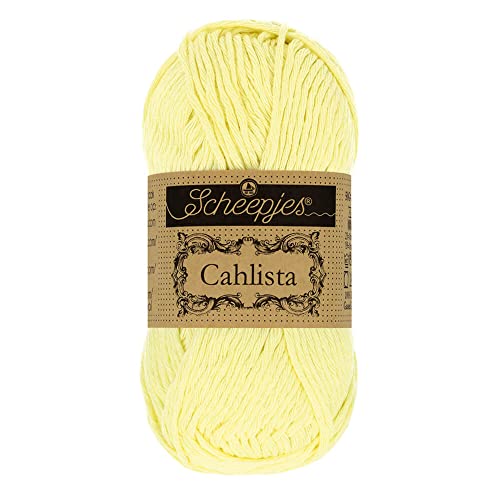 Scheepjes - Scheepjes 100 Zitrone Chiffon Cahlista Garn - 10x50g von Scheepjes