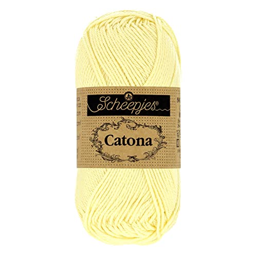 Scheepjes - Scheepjes 101 Kerze Licht Catona Garn - 10x10g von Scheepjes