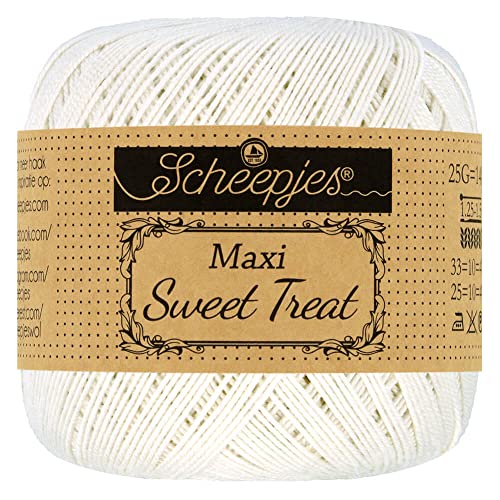 Scheepjes - Scheepjes 105 Braut Weiße Maxi Sweet Treat Garn - 10x25g von Scheepjes